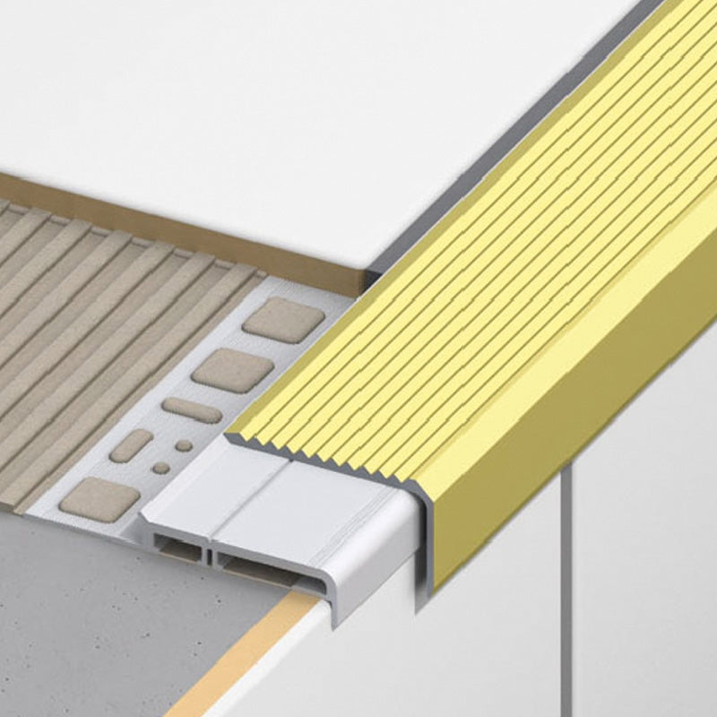 Προφίλ Προστασίας Σκαλοπατιών από Ανοδιωμένο Αλουμίνιο