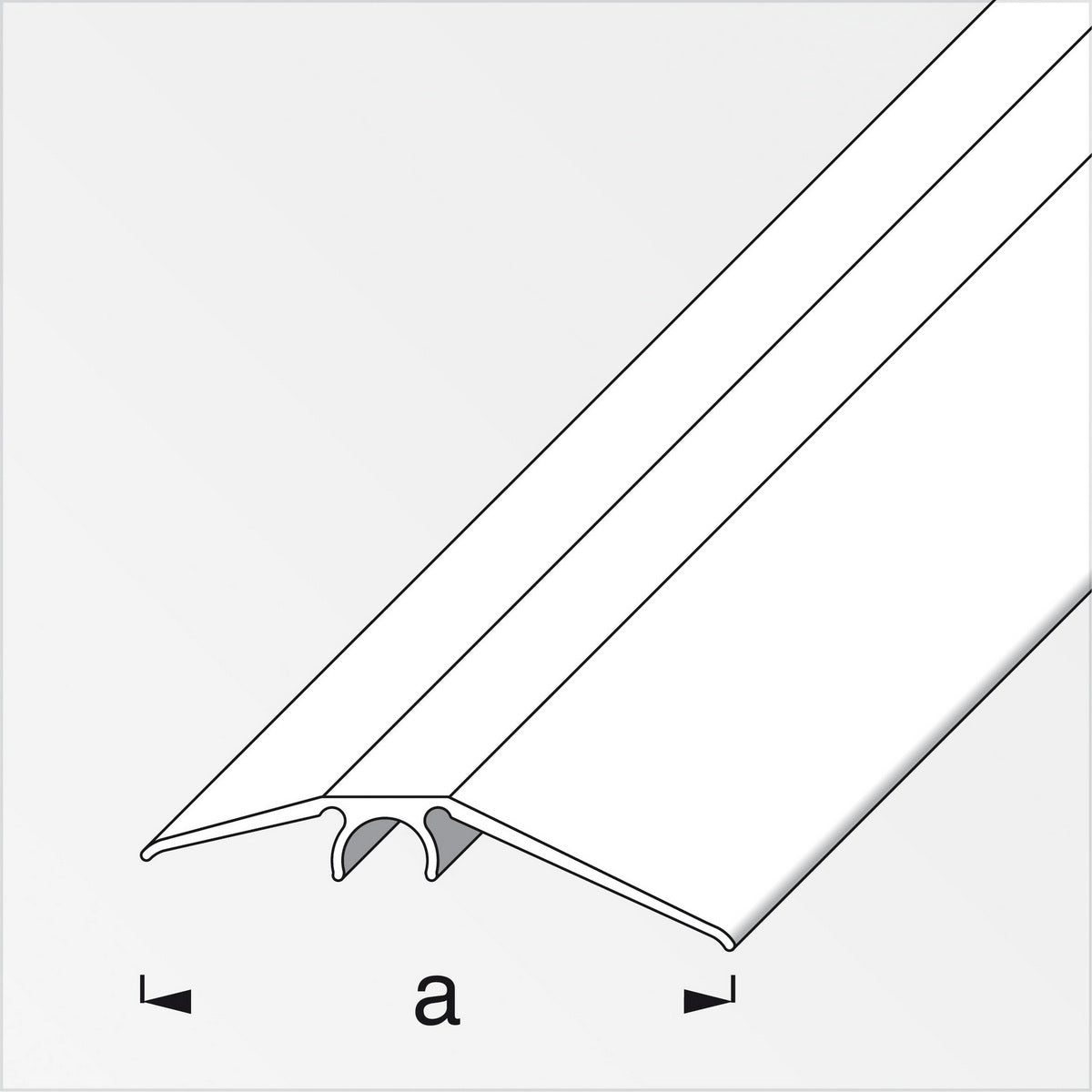 Προφίλ Κάλυψης Υψομετρικών Διαφορών Αλουμίνιο Ανισόπεδο Clipstech 56mm ΔΡΥΣ