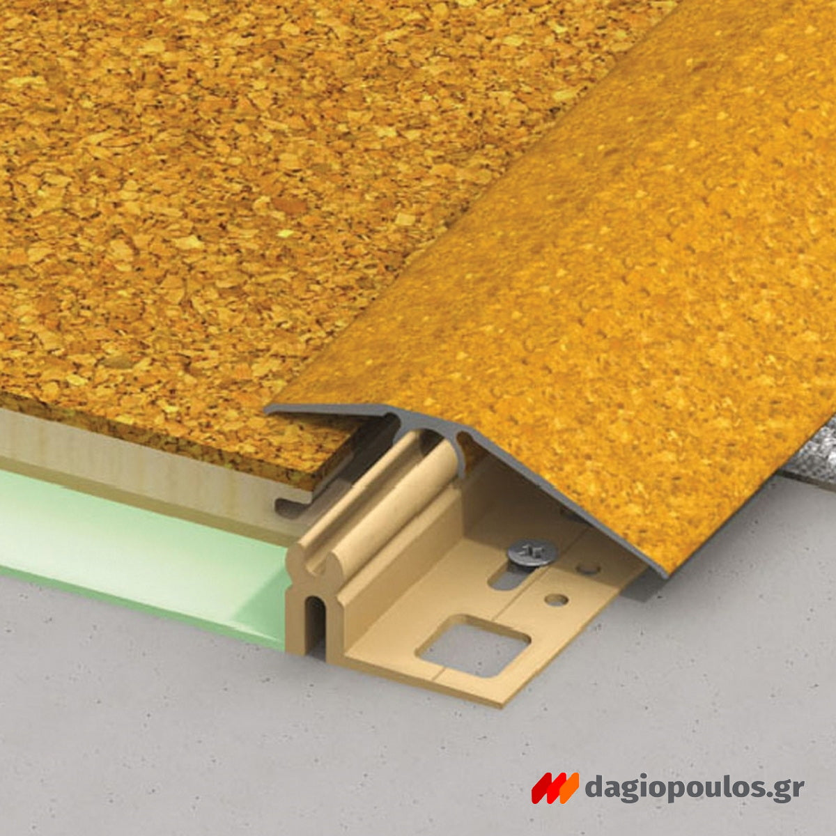 Προφίλ Κάλυψης Υψομετρικών Διαφορών Αλουμίνιο Ανισόπεδο Clipstech 56mm ΚΑΡΥΔΙΑ