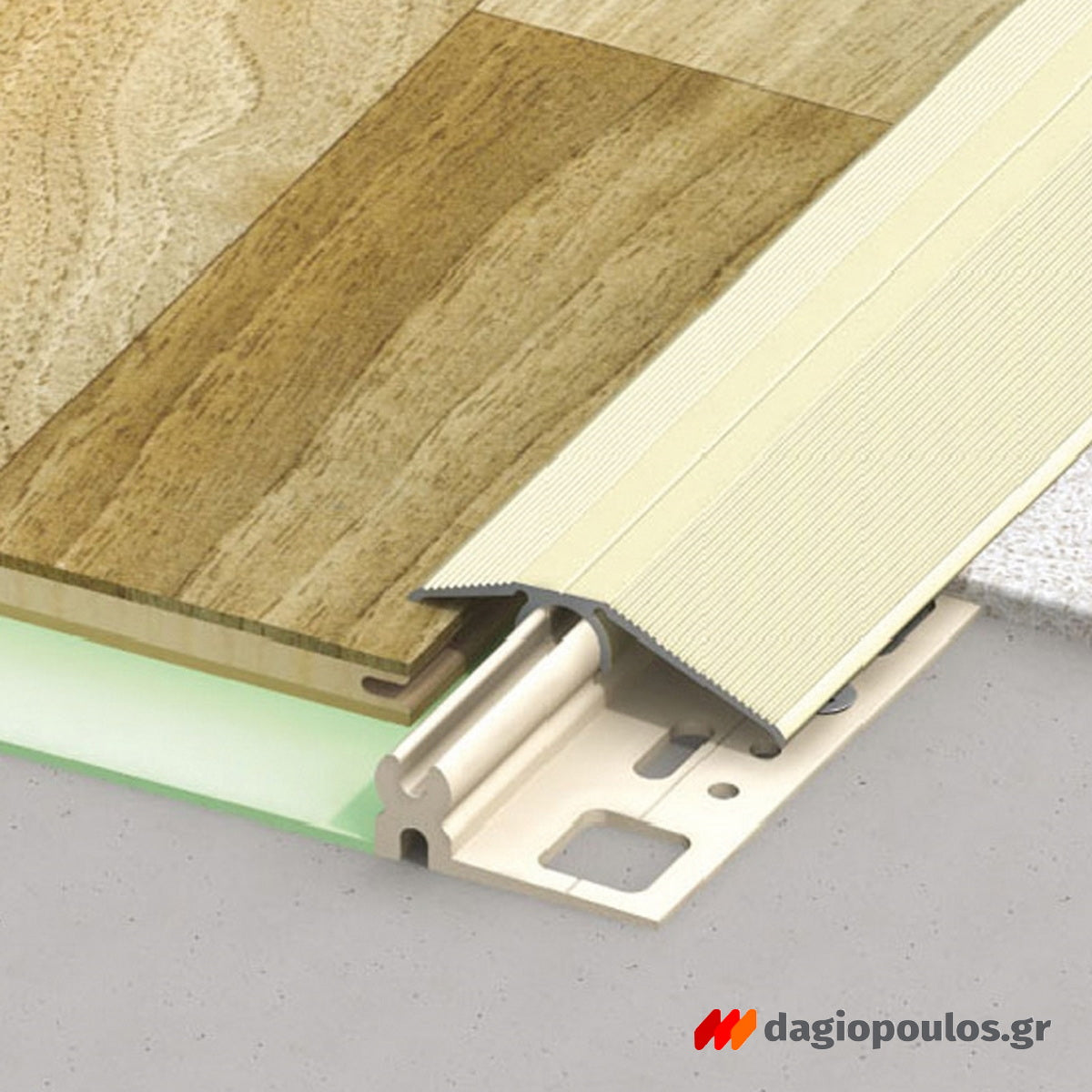 Προφίλ Κάλυψης Υψομετρικών Διαφορών Αλουμίνιο Ανισόπεδο Clipstech 40mm ΑΣΗΜΙ