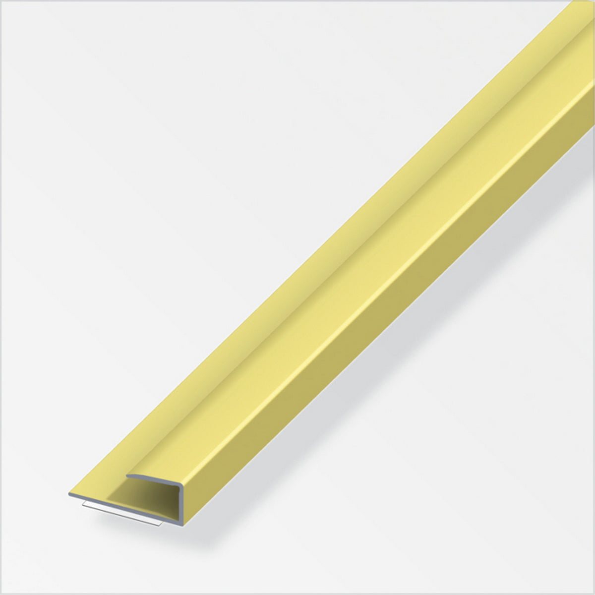 Προφίλ Τελείωμα Δαπέδου Αυτοκόλλητο Αλουμίνιο 15mm x 9mm ΧΡΥΣΟ ΜΑΤ