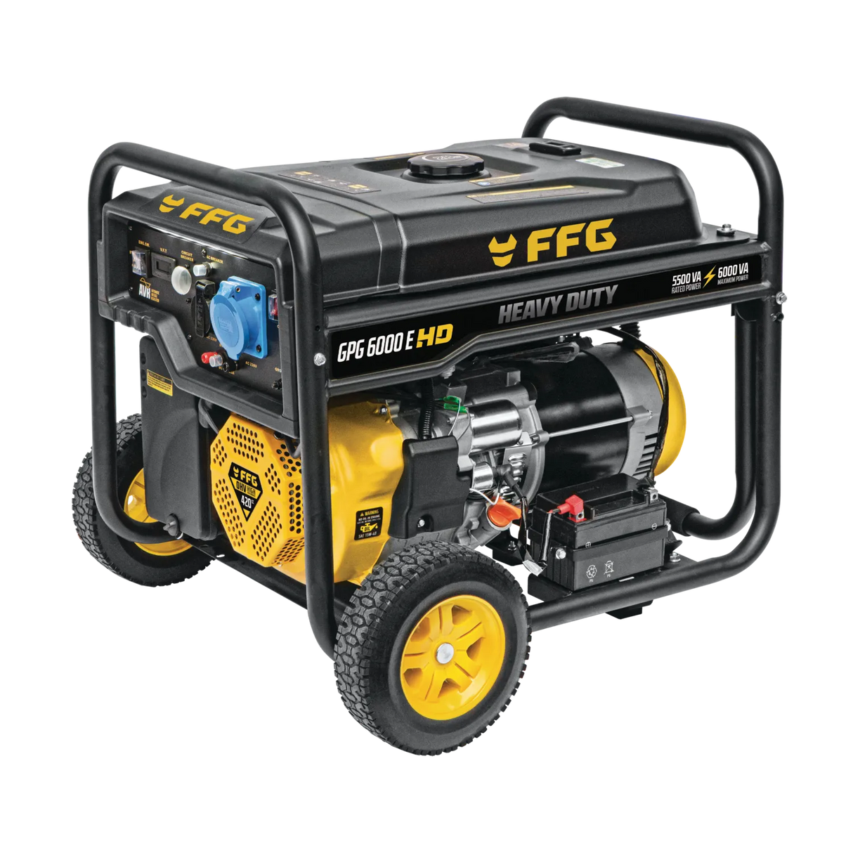 FFG GPG 6000Ε HD 46097 Γεννήτρια Βενζίνης με Σταθεροποιητή AVR 5.5KW 6.0kVa