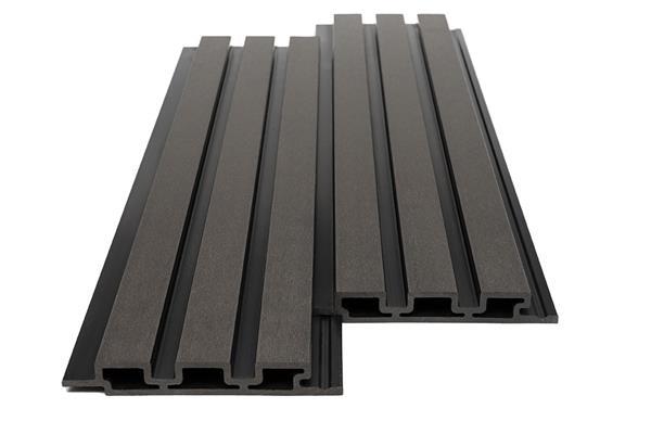 3D WPC 8570 Dark Grey Συνθετικό Panel 2ης Γενιάς Με Πηχάκια 25x176.5x2900mm