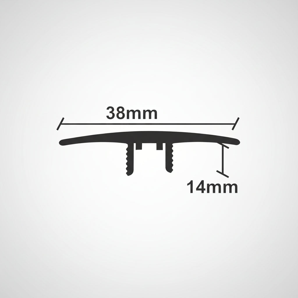 Προφίλ Παρκέ - Laminate Για Μεγάλη Βάση 38mm x 2750mm Ισόπεδο Χρυσό