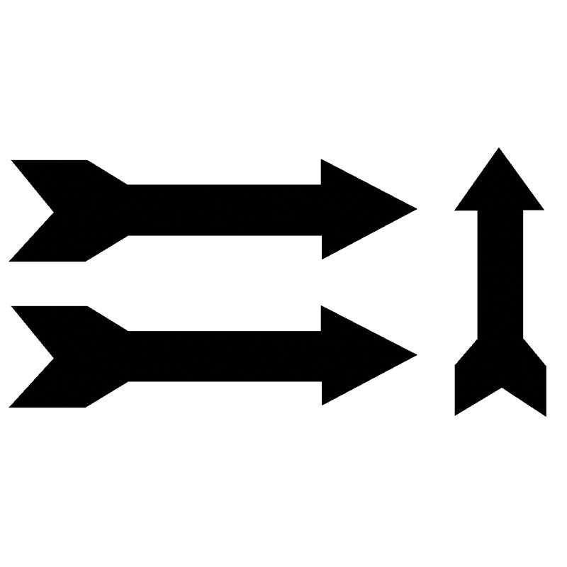 Πινακίδα Σήμανσης Αυτοκόλλητη Βινύλιο "ΒΕΛΟΣ" 75mm x 150mm Σετ 3 Τεμ