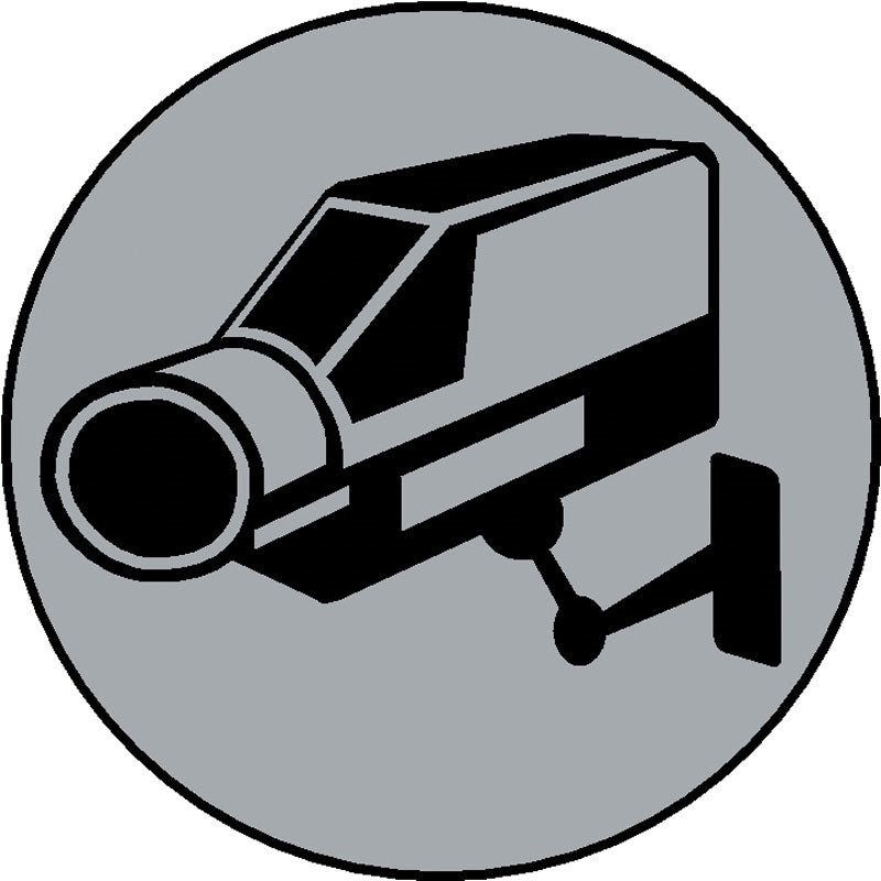 Πινακίδα Σήμανσης Αλουμινίου "ΚΑΜΕΡΑ ΠΑΡΑΚΟΛΟΥΘΗΣΗΣ" 90mm