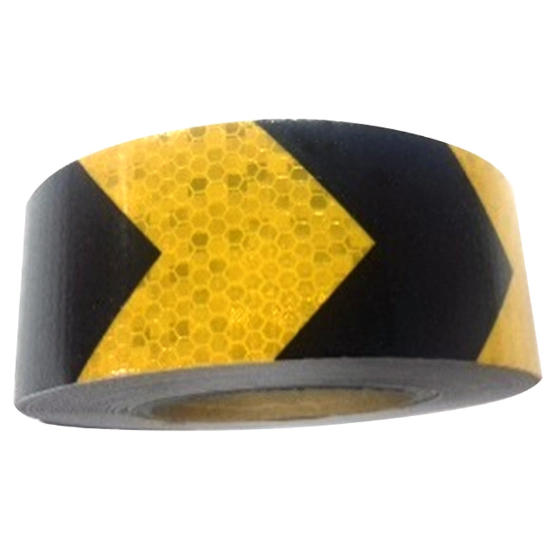 Ταινία Ανακλαστική Αυτοκόλλητη ΚΙΤΡΙΝΗ / ΜΑΥΡΗ 50mm x 3mtr