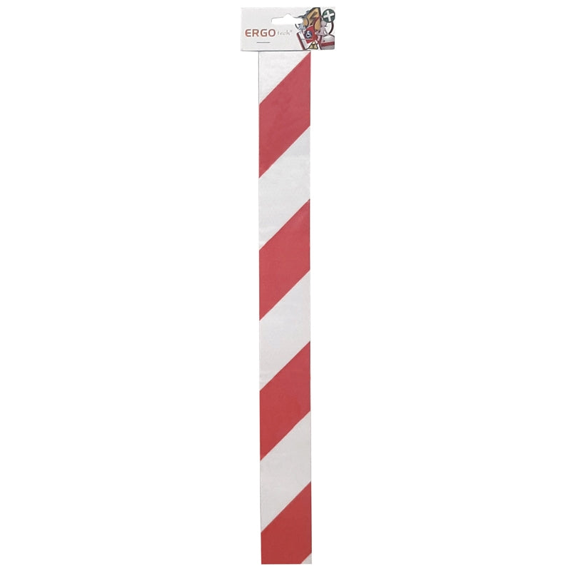 Ταινία Ανακλαστική Αυτοκόλλητη ΚΟΚΚΙΝΗ / ΛΕΥΚΗ 50mm x 1mtr