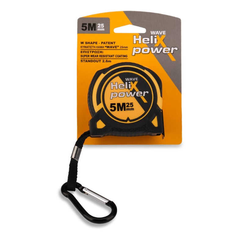Helix Wave Επαγγελματική Μετροταινία Ρολό 25mm x 5mtr