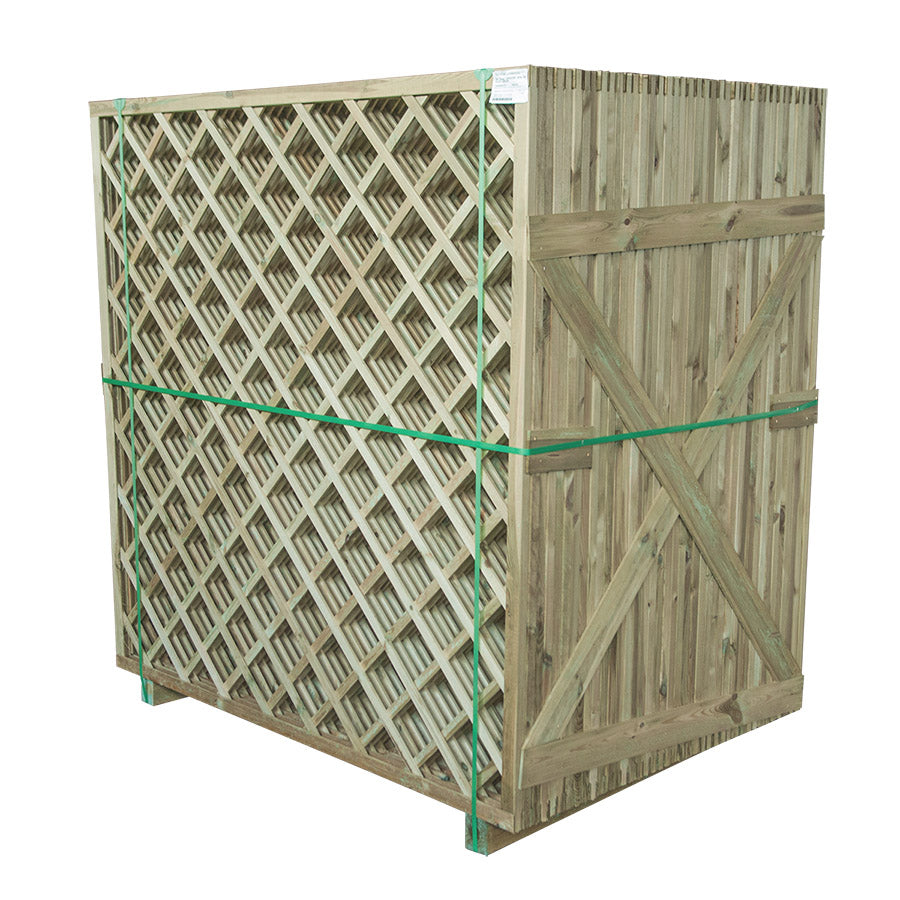 Καφασωτό Ξύλινο Ρόμβος 12x12 Ύψους 180cm 180cm x 180cm