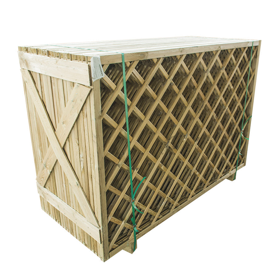 Καφασωτό Ξύλινο Ρόμβος TRD120120 ΡΟΜΒΟΣ 12x12 Π120xΥ180cm