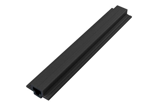 Πηχάκι Μονό Ένωσης Για 3D Wall Panel 2ης Γενιάς 54x25x2900mm ΜΑΥΡΟ 5570