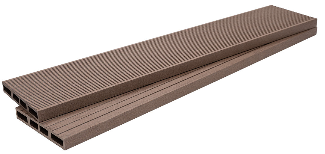 WPC Περίφραξης Διπλής Όψης 110 Dark Brown 20mm x 140mm x 3600mm