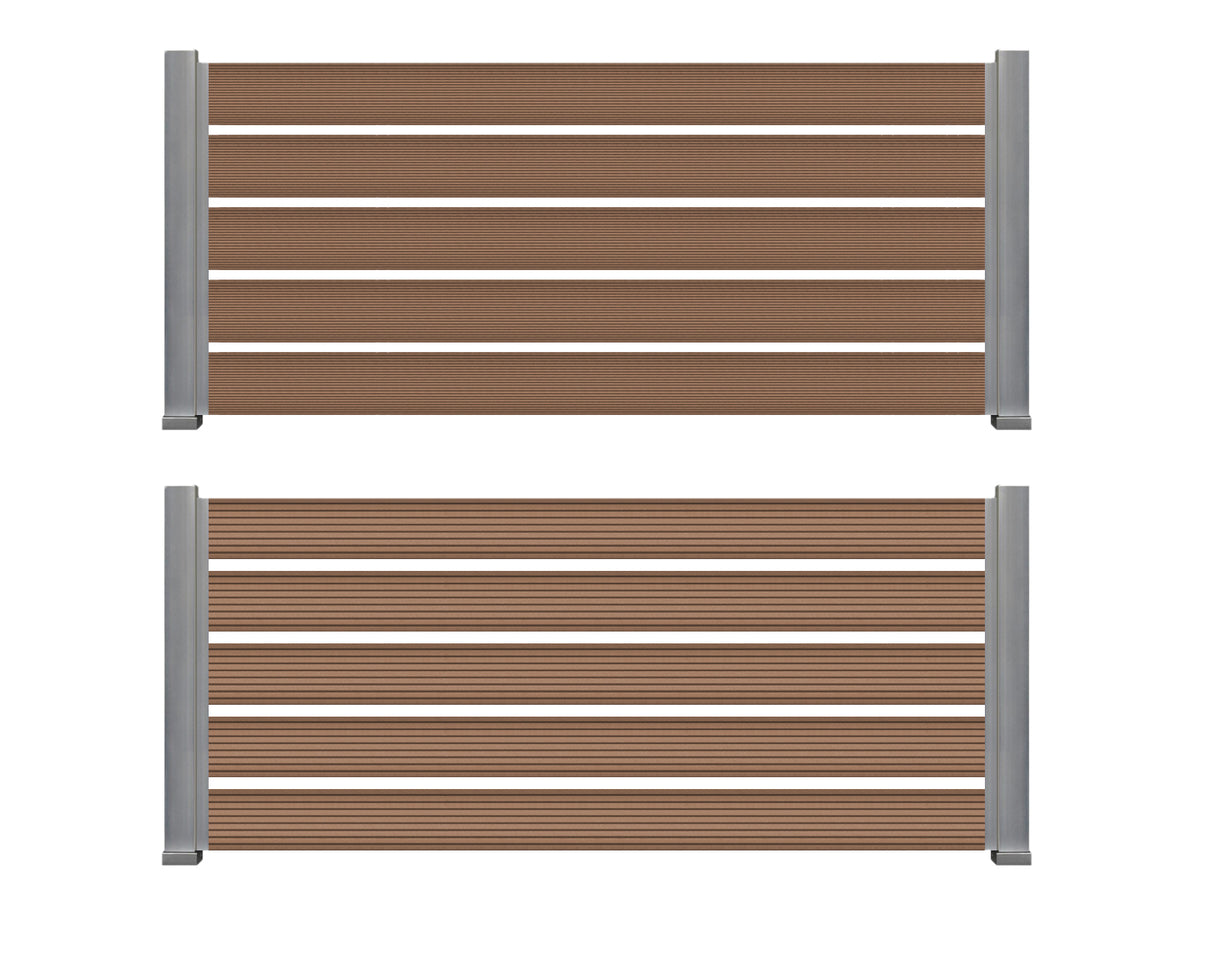 WPC Περίφραξης Διπλής Όψης 150 Natural Oak 20mm x 140mm x 3600mm