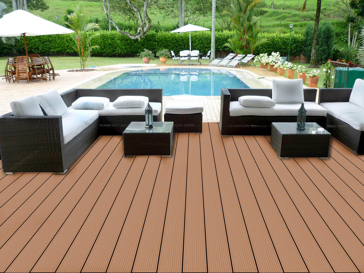 WPC Συνθετικό Δάπεδο DECK 40 Light Brown 25x145x3600mm