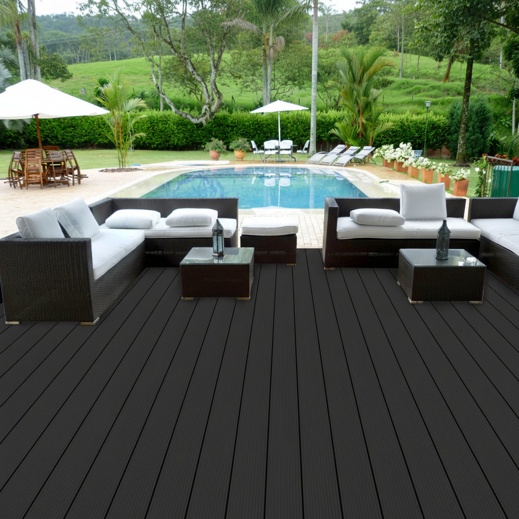 WPC Συνθετικό Δάπεδο DECK 50 Dark Grey 25mm x 145mm x 3600mm