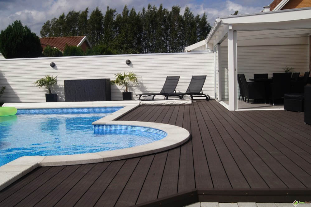 WPC Συνθετικό Δάπεδο DECK 110 Dark Brown 25x145x3600mm