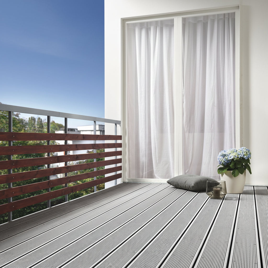 WPC Συνθετικό Δάπεδο DECK 180 Light Grey 25mm x 145mm x 3600mm