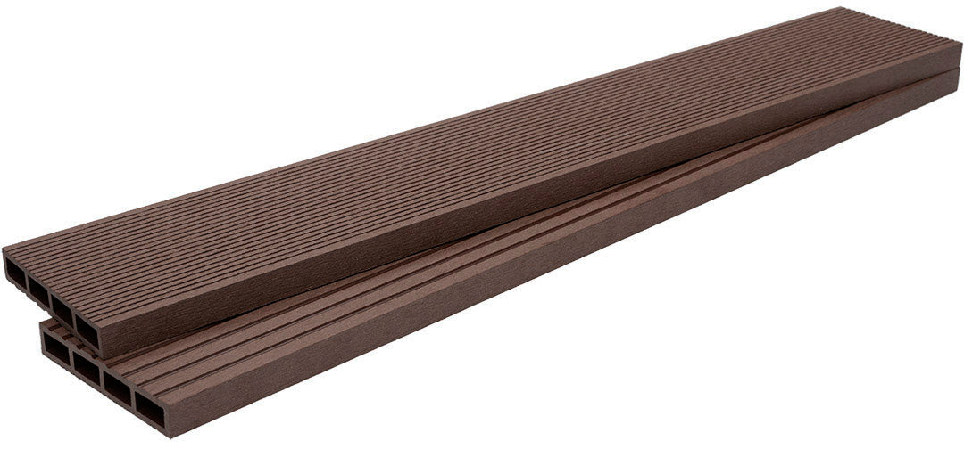 WPC Περίφραξης Διπλής Όψης 110 Dark Brown 20x110x3600mm