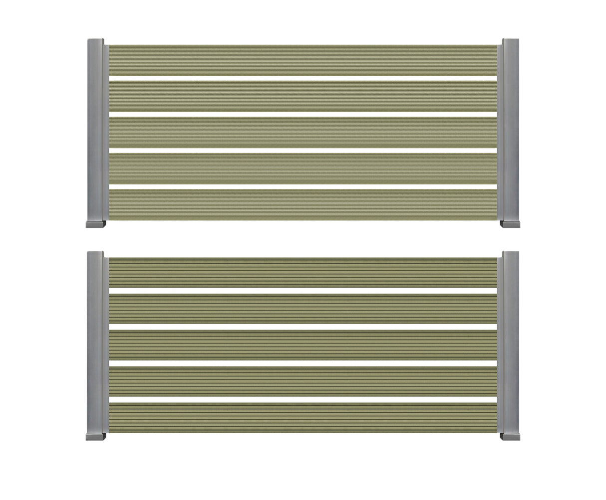 WPC Περίφραξης Διπλής Όψης 50170 Olive 20x120x3600mm