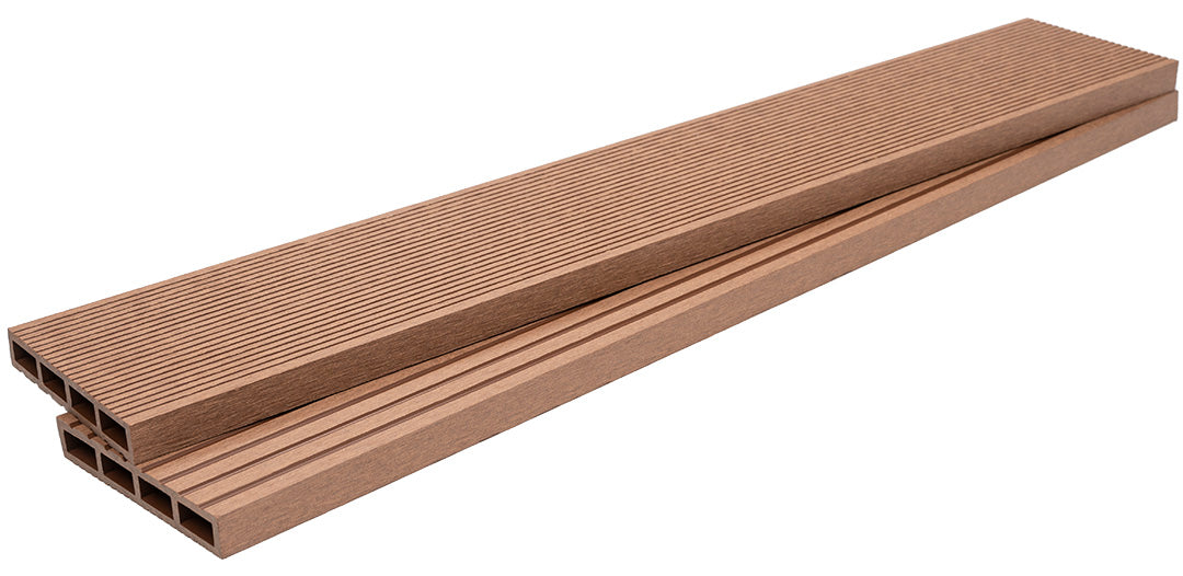 WPC Περίφραξης Διπλής Όψης 50150 Teak 20x120x3600mm