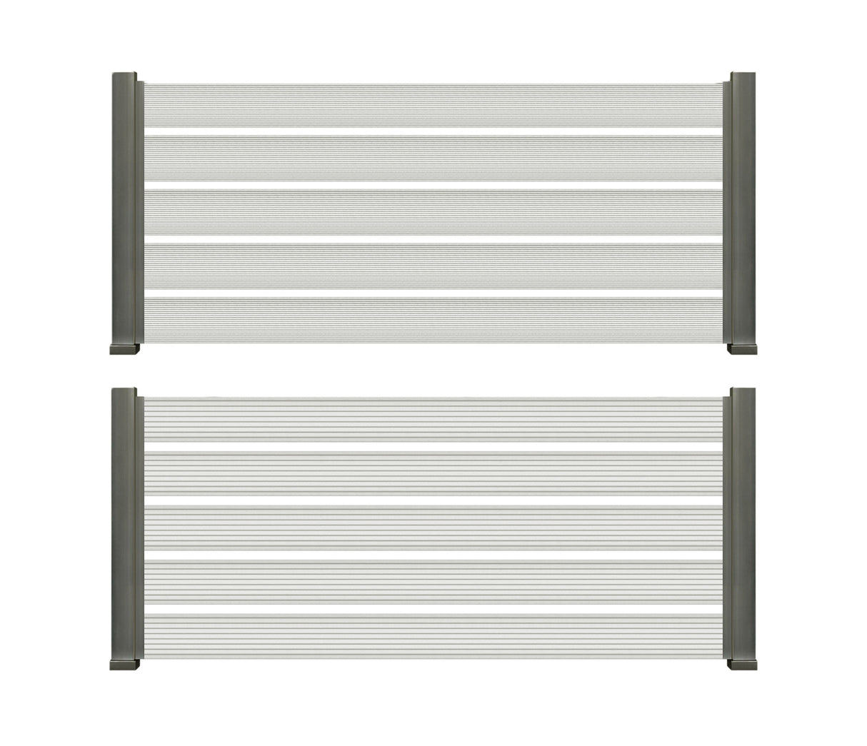 WPC Περίφραξης Διπλής Όψης 50130 White 20x120x3600mm