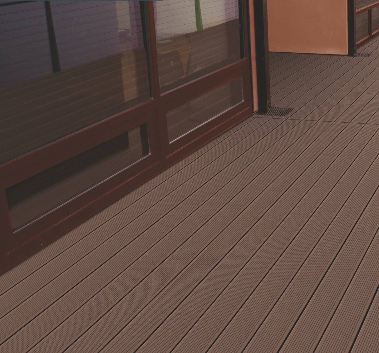 WPC Συνθετικό Δάπεδο DECK 4040 Brown 23x140x3600mm