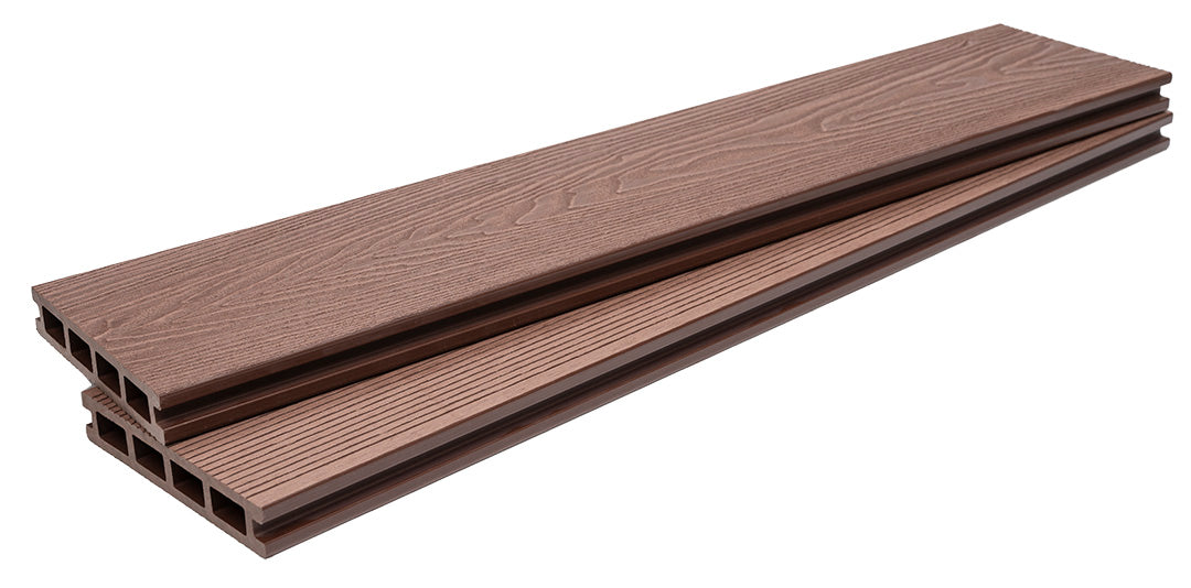 WPC Συνθετικό Δάπεδο DECK 8040 Light Brown 25x146x3600mm Νέας Γενιάς