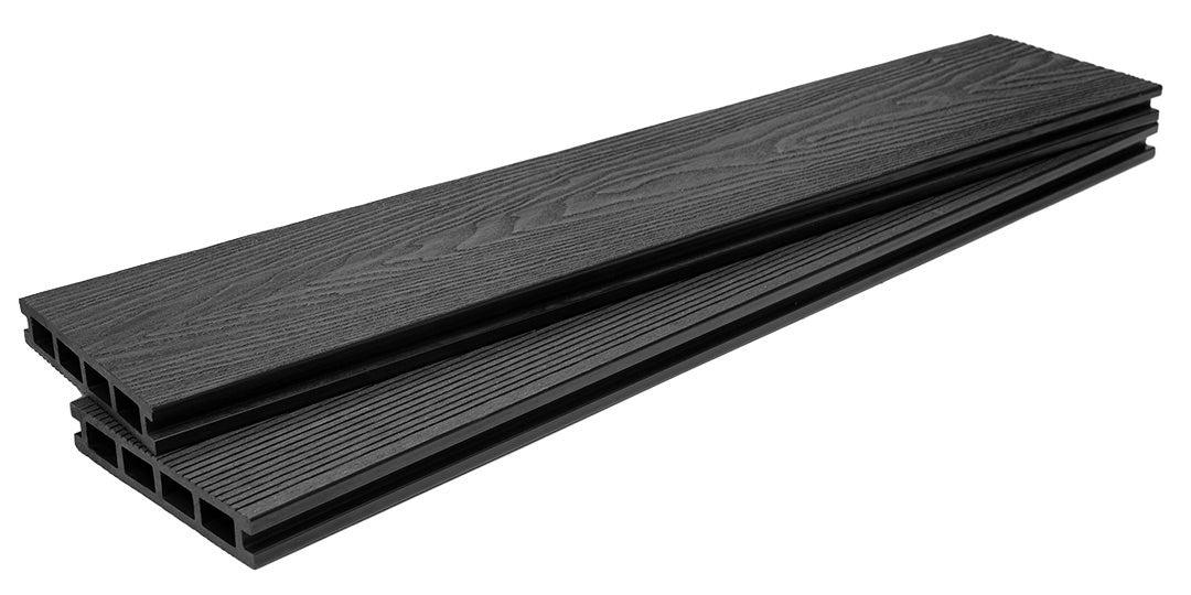 WPC Συνθετικό Δάπεδο DECK 8050 Dark Grey 25x146x3600mm Νέας Γενιάς