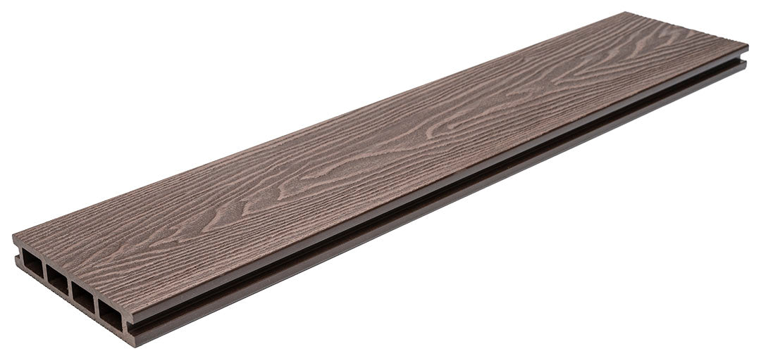 WPC Συνθετικό Δάπεδο DECK 80110 Dark Brown 25x146x3600mm Νέας Γενιάς