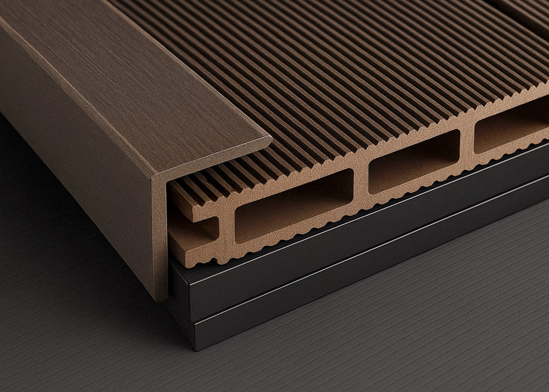 Γωνία Τελειώματος 45mmx45mmx3600mm Για WPC Δάπεδο Deck & Περίφραξης Ν.80110