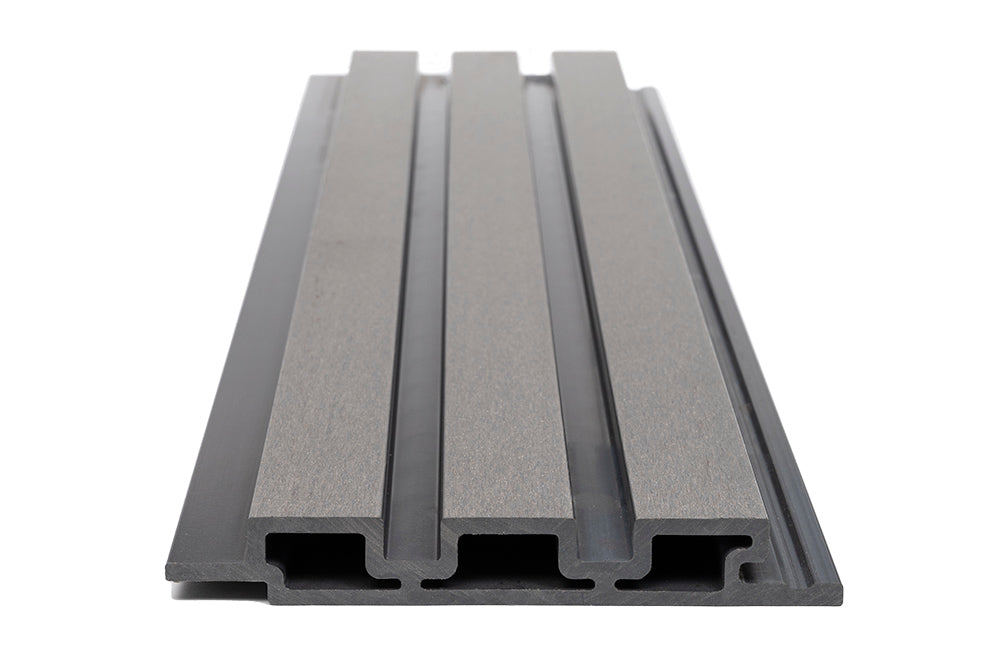 3D WPC 8550 Light Grey Συνθετικό Panel 2ης Γενιάς Με Πηχάκια 25x176.5x2900mm