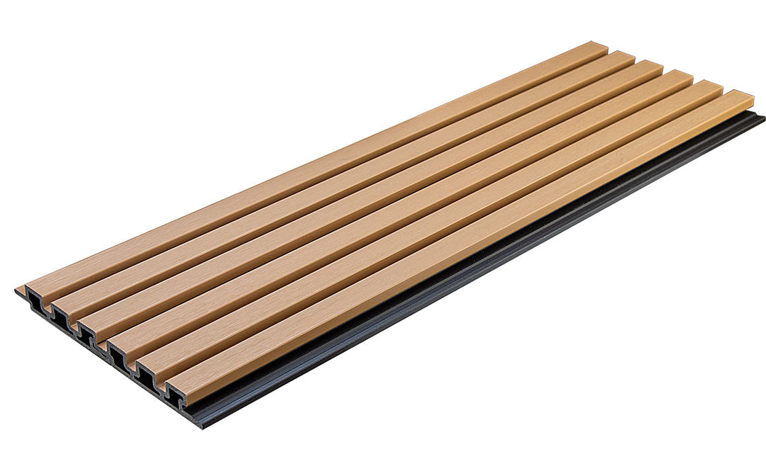 3D WPC 5580 Oak Συνθετικό Panel 2ης Γενιάς Με Πηχάκια 25x147.5x2900mm