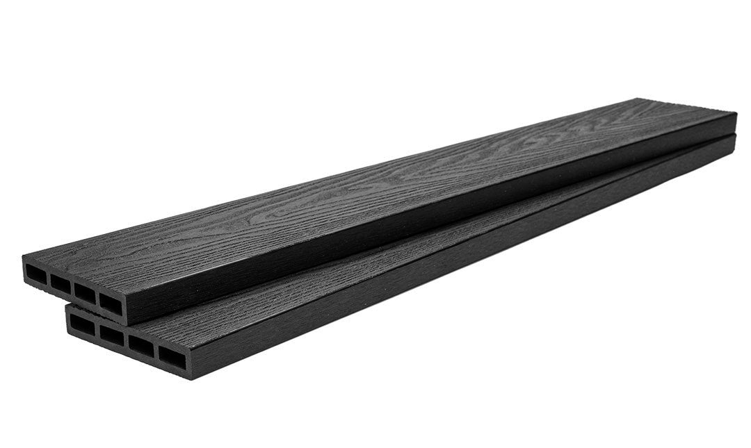 WPC Περίφραξης Νέας Γενιάς 3D Νερά Ξύλου 9050 Dark Grey 20x1200x3600mm