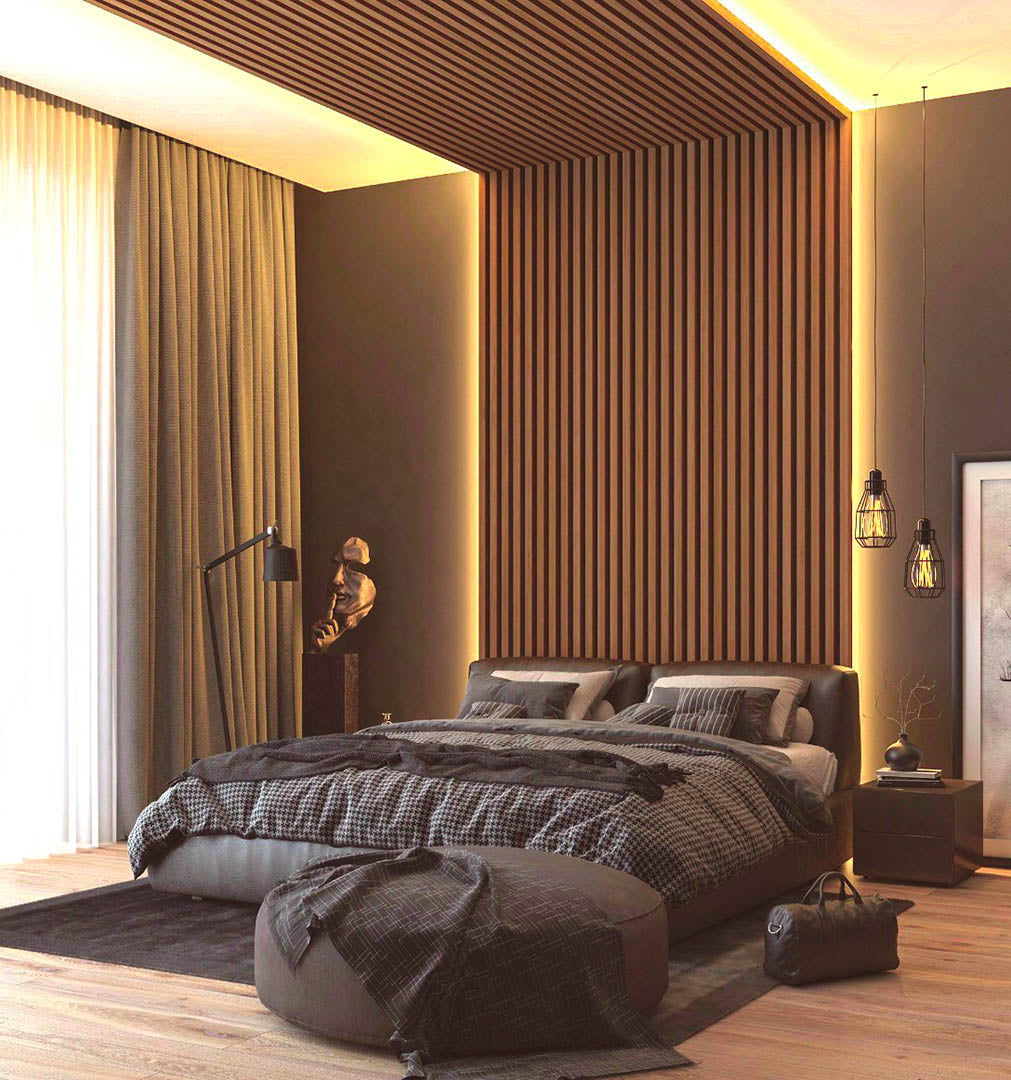 3D PS Panel Piano 11 Με Πηχάκια 122x12x2900mm