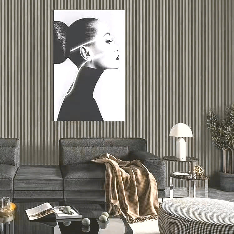 3D PS Panel Piano 02 Με Πηχάκια 122x12x2900mm