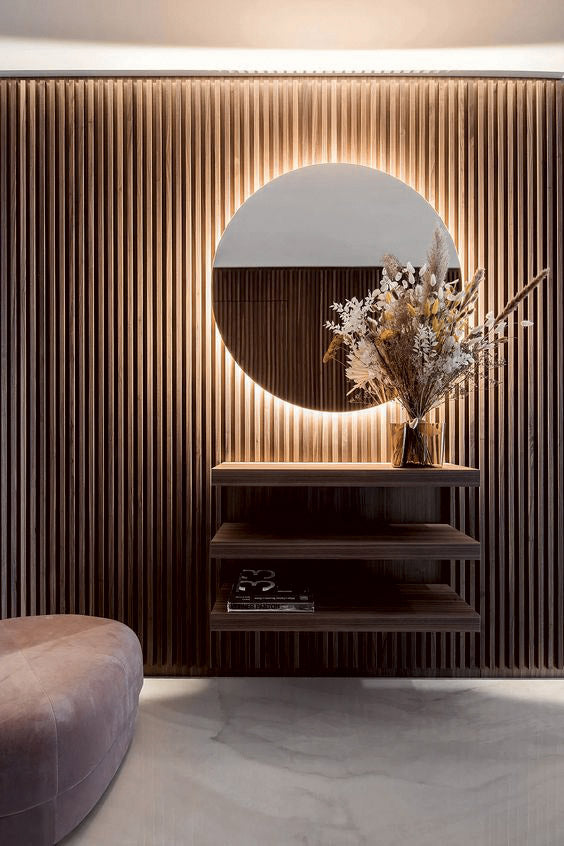 3D PS Panel Piano 54 Με Πηχάκια 122x12x2900mm