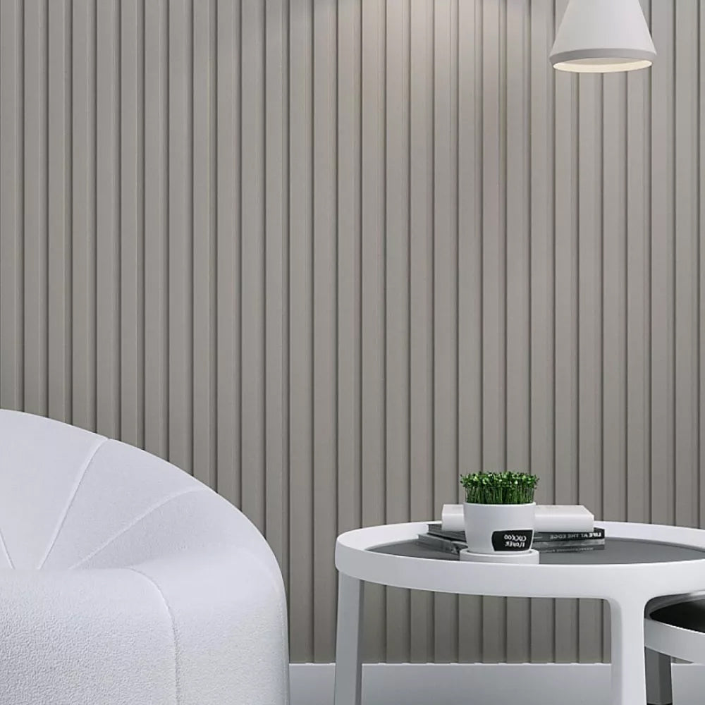 3D Wall Panel MDF Beat DL 506090 Sand Grey Με Πηχάκια 2750mm x 119mm x 16mm