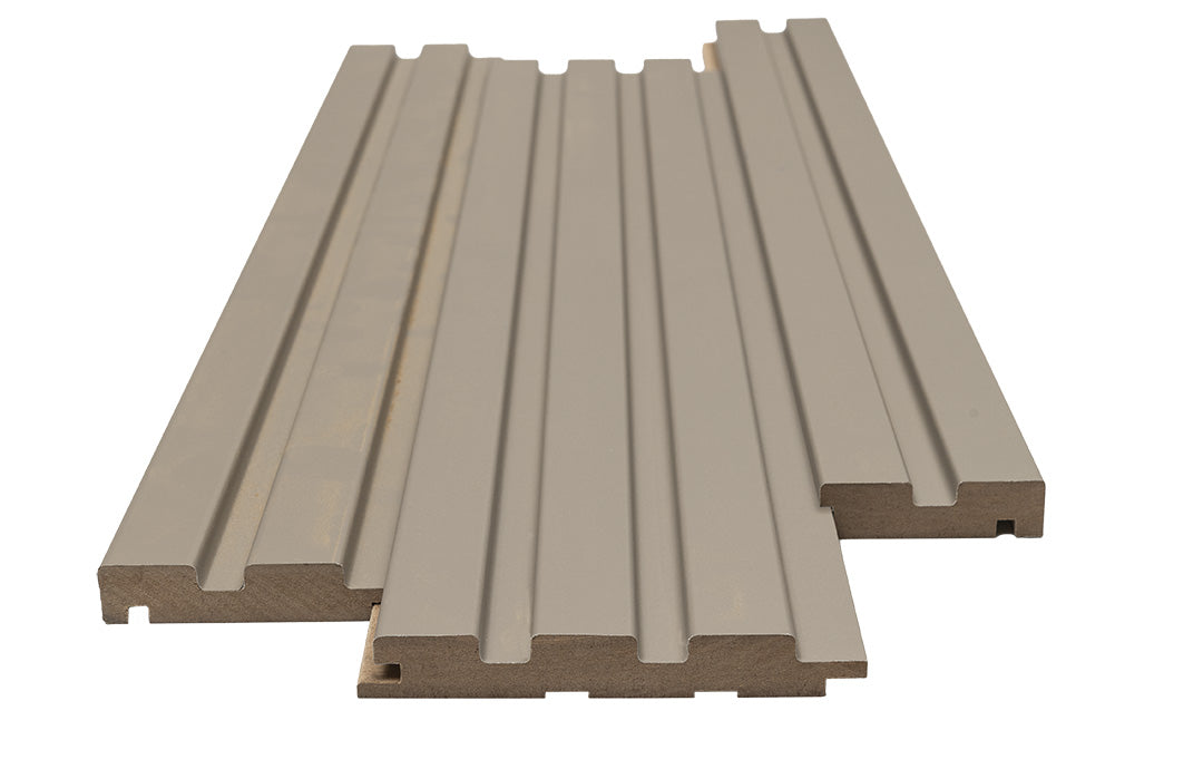 Πηχάκι Διπλό Έναρξης Για 3D Wall Panel MDF Beat Deluxe 506090 Sand Grey 16mm x 66.5mm x 2750mm