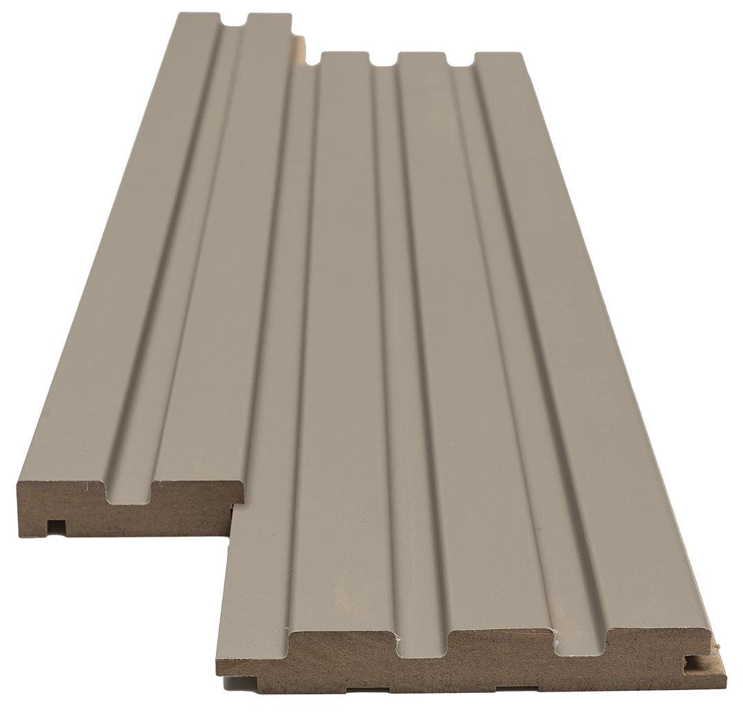 Πηχάκι Διπλό Έναρξης Για 3D Wall Panel MDF Beat Deluxe 506090 Sand Grey 16mm x 66.5mm x 2750mm