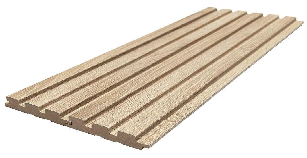 3D Wall Panel MDF Wave ST 501050 Sonoma Oak Με Πηχάκια 2750mm x 119mm x 16mm