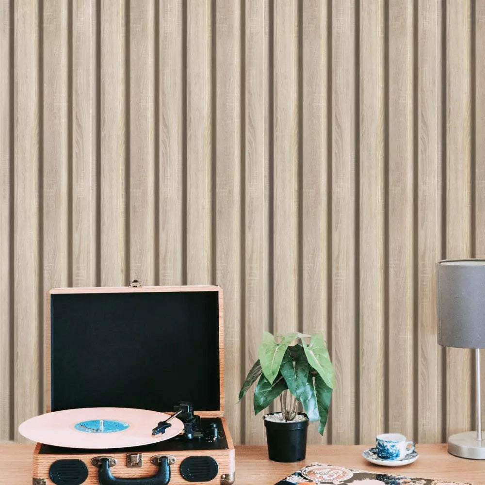 3D Wall Panel MDF Wave ST 501050 Sonoma Oak Με Πηχάκια 2750mm x 119mm x 16mm