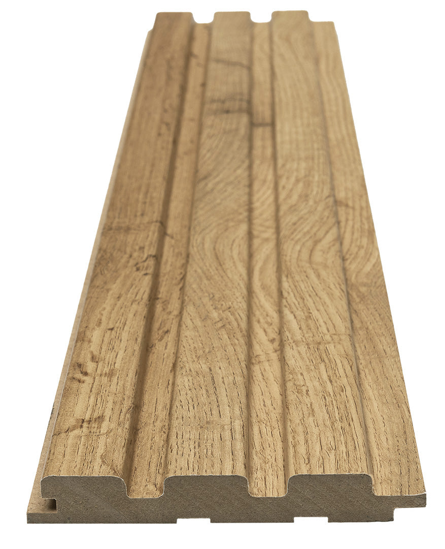 3D Wall Panel MDF Beat ST 508090 Pecan Με Πηχάκια 2750mm x 119mm x 16mm