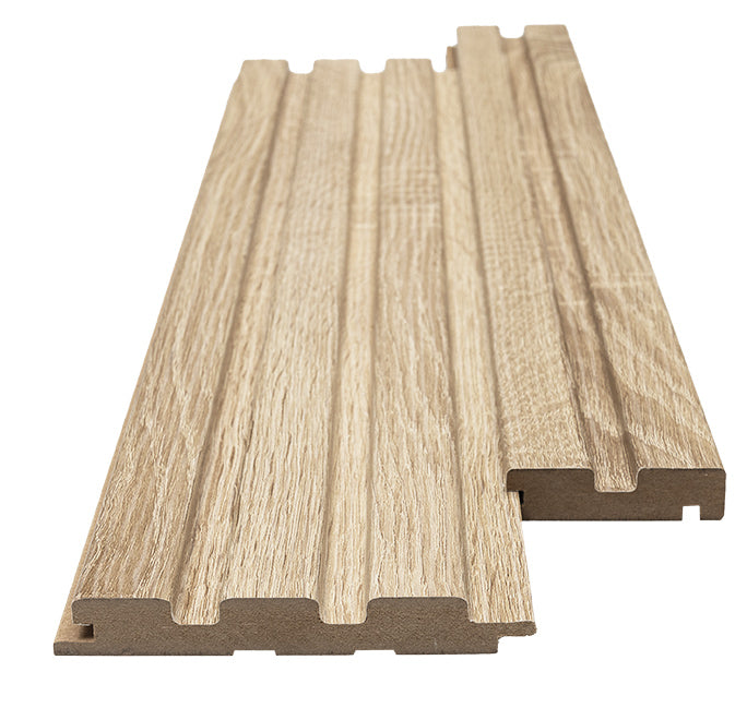 Πηχάκι Διπλό - Έναρξη Για 3D Wall Panel MDF Beat ST 501050 Sonoma Oak 16mm x 77mm x 2750mm