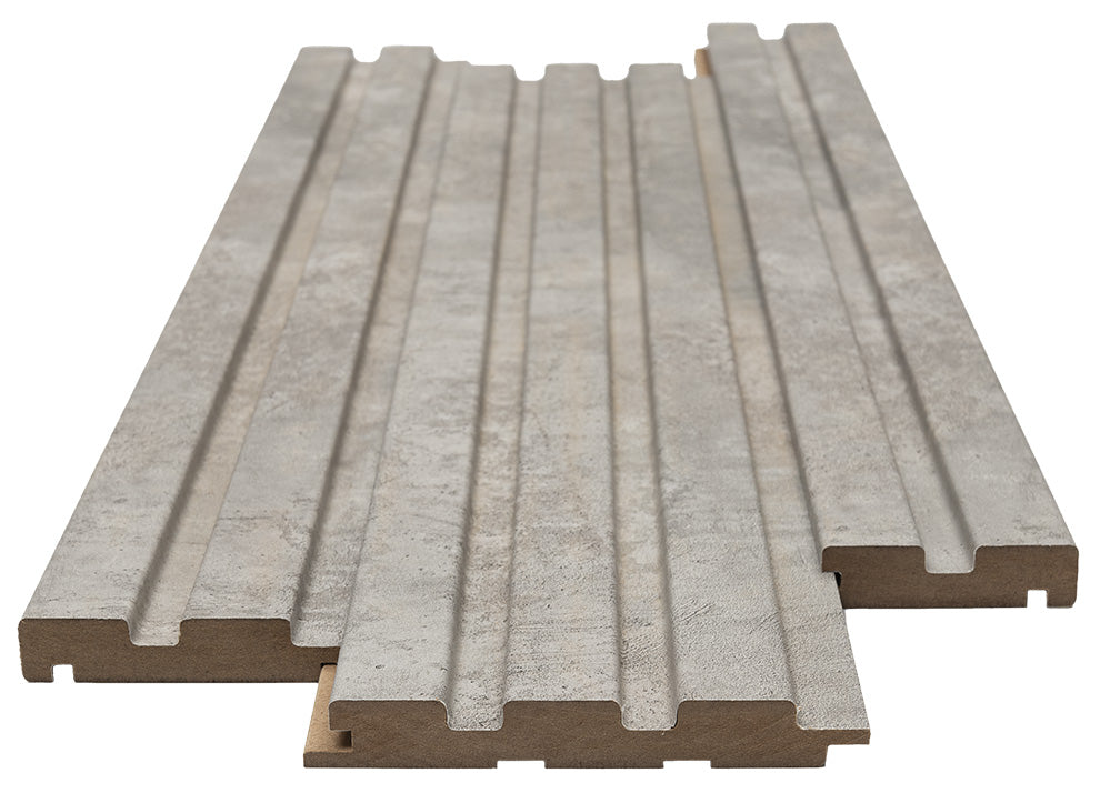 Πηχάκι Διπλό Τελειώματος Για 3D Wall Panel MDF Beat ST 504070 Chicago Concrete 16mm x 77mm x 2750mm