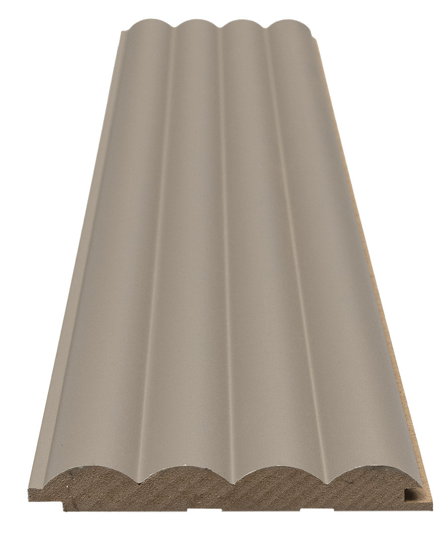 3D Wall Panel MDF Wave ST 806090 Sand Grey Με Πηχάκια 2750mm x 119mm x 16mm