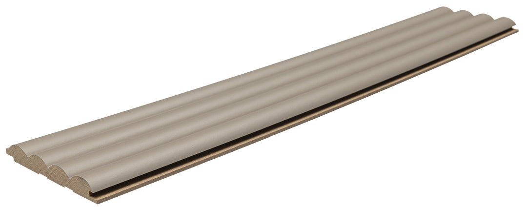 3D Wall Panel MDF Wave ST 806090 Sand Grey Με Πηχάκια 2750mm x 119mm x 16mm