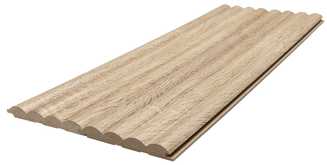 3D Wall Panel MDF Wave ST 801050 Sonoma Oak Με Πηχάκια 2750mm x 119mm x 16mm