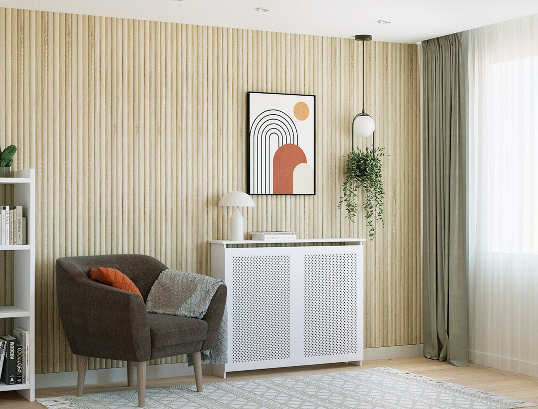 3D Wall Panel MDF Wave ST 801050 Sonoma Oak Με Πηχάκια 2750mm x 119mm x 16mm