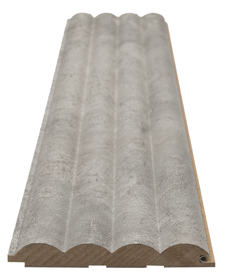 3D Wall Panel MDF Wave ST 804070 Chicago Concrete Με Πηχάκια 2750mm x 119mm x 16mm